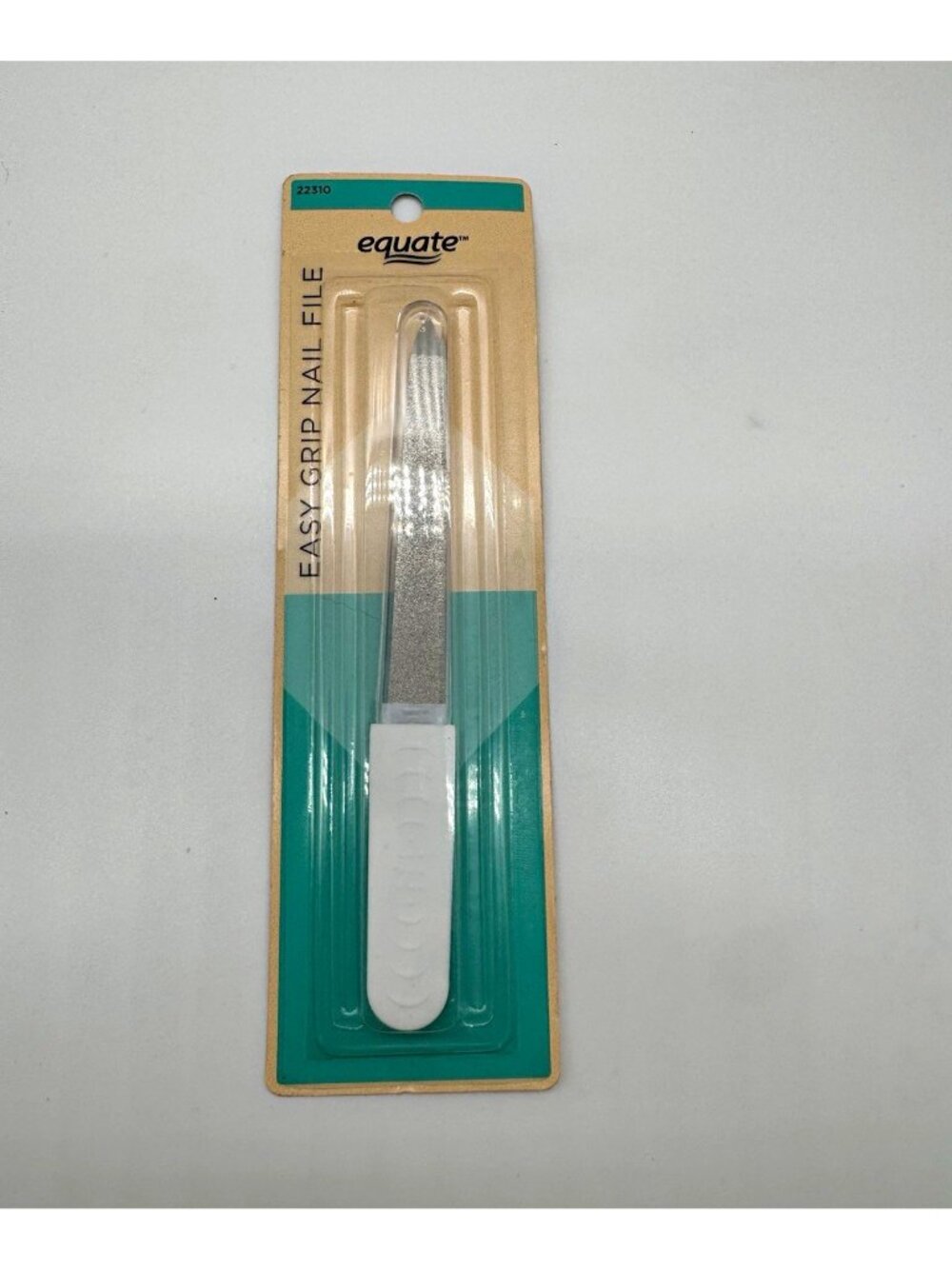 Equate Easy Grip Nail File Non Slip Handle New